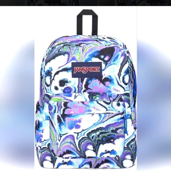JanSport SuperBreak Marble Mood Backpack - Picture 1 of 6